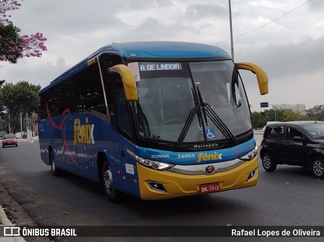 Rápido Expresso Fênix Viação 34025 na cidade de São Paulo, São Paulo, Brasil, por Rafael Lopes de Oliveira. Número da foto: #9010053.