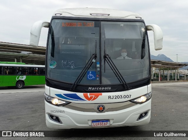 Viação Teresópolis RJ 203.007 na cidade de Rio de Janeiro, Rio de Janeiro, Brasil, por Luiz Guilherme. Número da foto: #9008338.