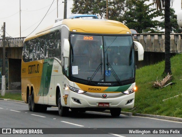 Empresa Gontijo de Transportes 19500 na cidade de Vitória, Espírito Santo, Brasil, por Wellington  da Silva Felix. Número da foto: #9008382.