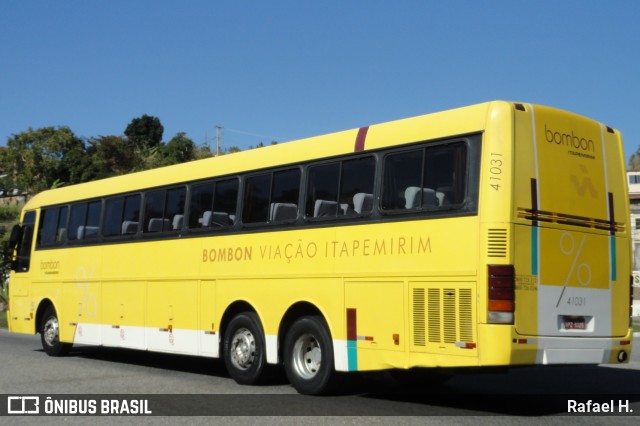 Viação Itapemirim 41031 na cidade de Barra do Piraí, Rio de Janeiro, Brasil, por Rafael H.. ID da foto: 9009386.