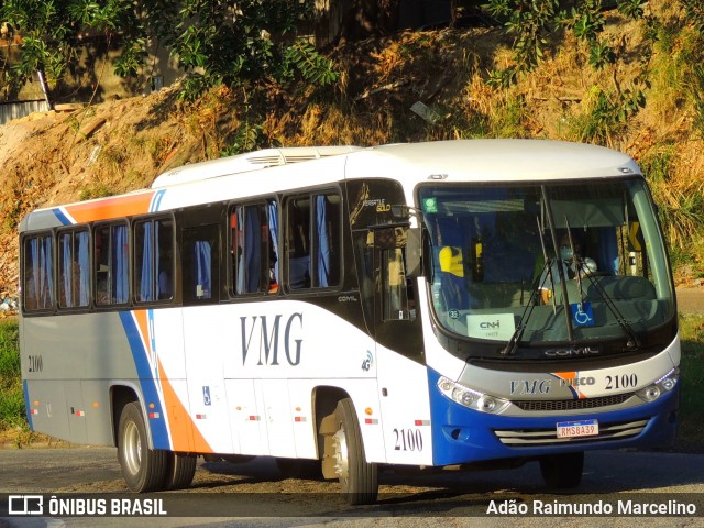 VMG - Viação Minas Gerais 2100 na cidade de Belo Horizonte, Minas Gerais, Brasil, por Adão Raimundo Marcelino. ID da foto: 9010537.