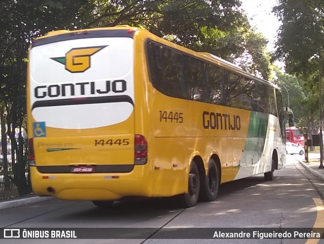 Empresa Gontijo de Transportes 14445 na cidade de São Paulo, São Paulo, Brasil, por Alexandre Figueiredo Pereira. ID da foto: 9009308.