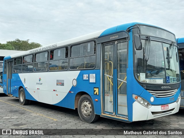 VB Transportes e Turismo 1110 na cidade de Campinas, São Paulo, Brasil, por Matheus Gabriel dos Santos. ID da foto: 9009109.