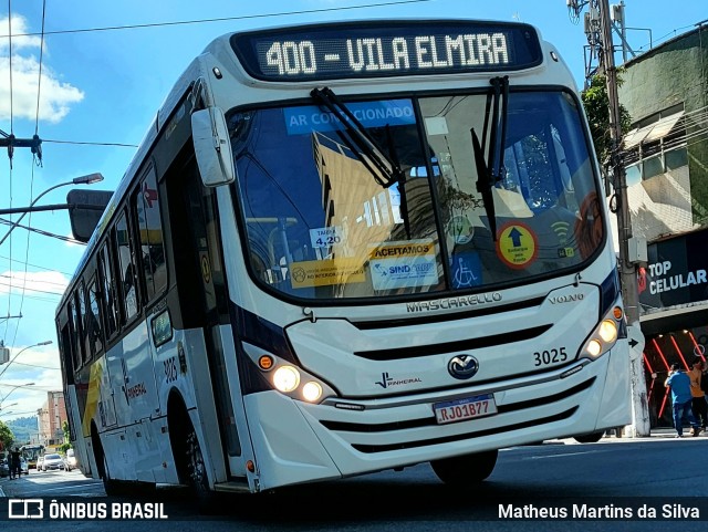 Viação Pinheiral 3025 na cidade de Volta Redonda, Rio de Janeiro, Brasil, por Matheus Martins da Silva. Número da foto: #9010934.