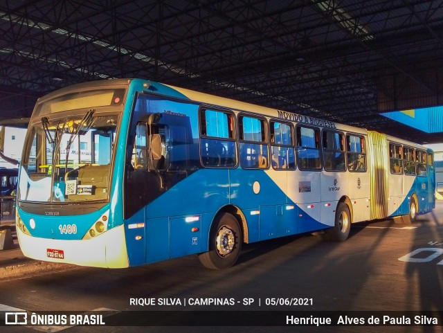 VB Transportes e Turismo 1480 na cidade de Campinas, São Paulo, Brasil, por Henrique Alves de Paula Silva. Número da foto: #9011646.