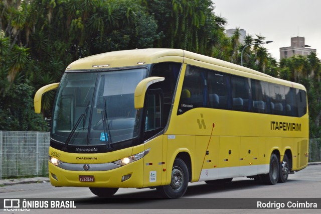 Viação Itapemirim 60069 na cidade de Curitiba, Paraná, Brasil, por Rodrigo Coimbra. Número da foto: #9013260.