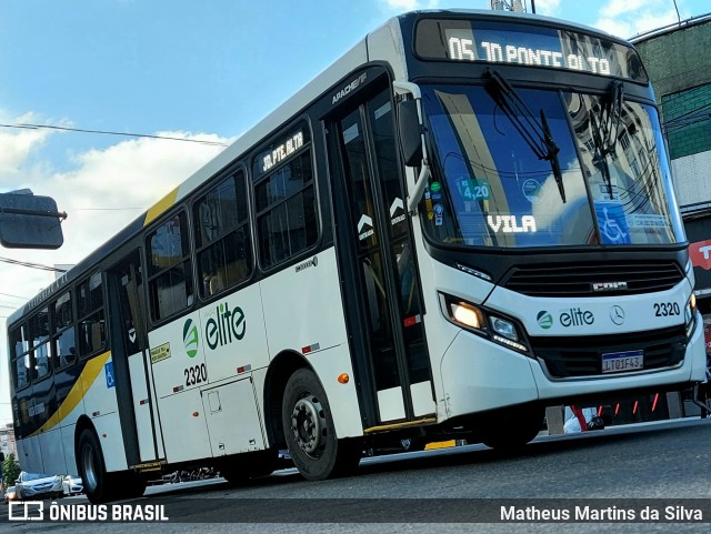 Viação Elite 2320 na cidade de Volta Redonda, Rio de Janeiro, Brasil, por Matheus Martins da Silva. ID da foto: 9010927.