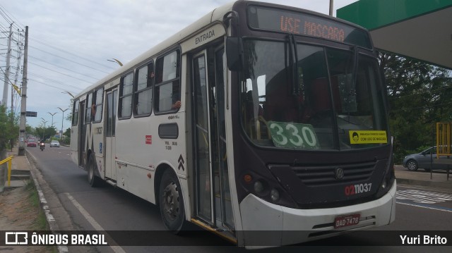 Açaí Transportes Coletivos 0211037 na cidade de Manaus, Amazonas, Brasil, por Yuri Brito. Número da foto: #9012700.