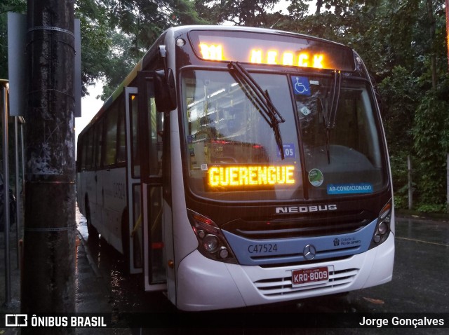 Viação Redentor C47524 na cidade de Rio de Janeiro, Rio de Janeiro, Brasil, por Jorge Gonçalves. Número da foto: #9012289.