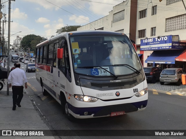 Viação Piracicabana 695 na cidade de São Bernardo do Campo, São Paulo, Brasil, por Welton Xavier. Número da foto: #9013000.