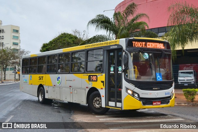 Autotrans Transportes Urbanos e Rodoviários 8418 na cidade de Uberlândia, Minas Gerais, Brasil, por Eduardo Ribeiro. Número da foto: #9011447.