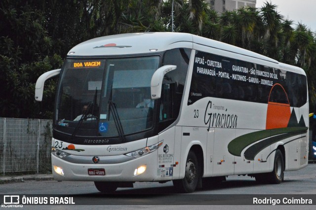 Transportes Graciosa 23 na cidade de Curitiba, Paraná, Brasil, por Rodrigo Coimbra. ID da foto: 9013297.