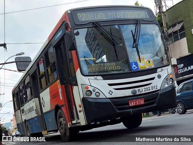 Viação Sul Fluminense RJ 202.012 na cidade de Volta Redonda, Rio de Janeiro, Brasil, por Matheus Martins da Silva. Número da foto: #9010918.