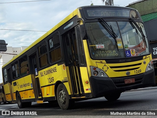 Viação Sul Fluminense 1249 na cidade de Volta Redonda, Rio de Janeiro, Brasil, por Matheus Martins da Silva. ID da foto: 9010923.