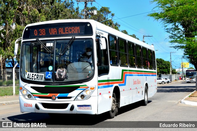 Auto Ônibus Santa Maria Transporte e Turismo 02066 na cidade de Natal, Rio Grande do Norte, Brasil, por Eduardo Ribeiro. Número da foto: #9011496.