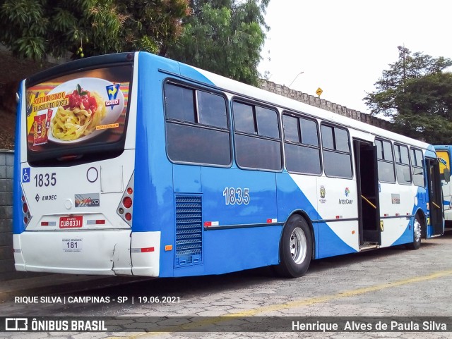 VB Transportes e Turismo 1835 na cidade de Campinas, São Paulo, Brasil, por Henrique Alves de Paula Silva. ID da foto: 9010886.