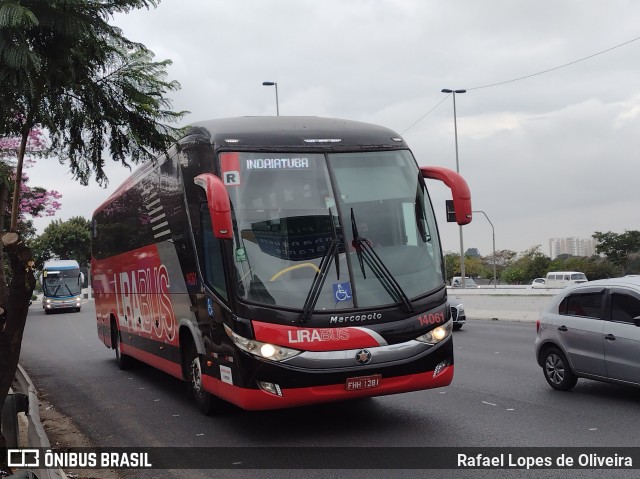 Lirabus 14061 na cidade de São Paulo, São Paulo, Brasil, por Rafael Lopes de Oliveira. Número da foto: #9011188.