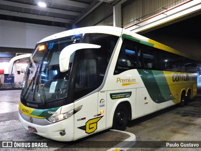 Empresa Gontijo de Transportes 18290 na cidade de Rio de Janeiro, Rio de Janeiro, Brasil, por Paulo Gustavo. ID da foto: 9013478.