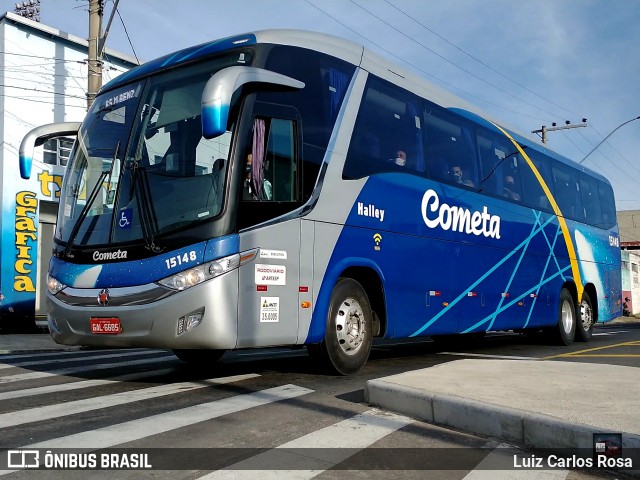 Viação Cometa 15148 na cidade de Juiz de Fora, Minas Gerais, Brasil, por Luiz Carlos Rosa. ID da foto: 9014757.