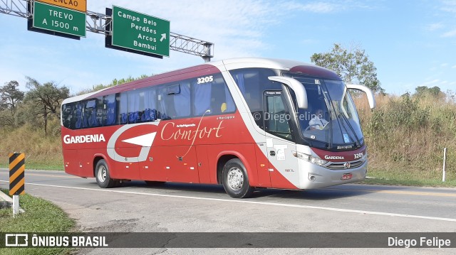 Expresso Gardenia 3205 na cidade de Formiga, Minas Gerais, Brasil, por Diego Felipe. Número da foto: #9014210.