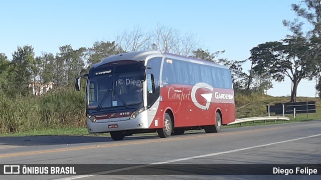 Expresso Gardenia 4110 na cidade de Formiga, Minas Gerais, Brasil, por Diego Felipe. Número da foto: #9014206.
