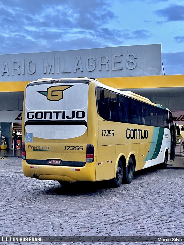 Empresa Gontijo de Transportes 17255 na cidade de Milagres, Bahia, Brasil, por Marco Silva. ID da foto: 9014060.