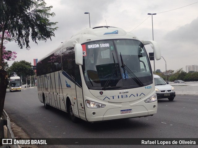 Viação Atibaia São Paulo 1420 na cidade de São Paulo, São Paulo, Brasil, por Rafael Lopes de Oliveira. Número da foto: #9015370.
