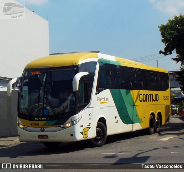 Empresa Gontijo de Transportes 18255 na cidade de Rio de Janeiro, Rio de Janeiro, Brasil, por Tadeu Vasconcelos. ID da foto: 9017149.