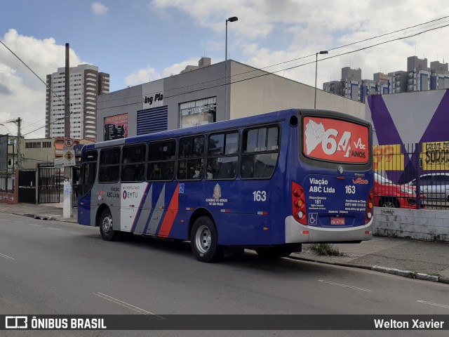 Auto Viação ABC 163 na cidade de Diadema, São Paulo, Brasil, por Welton Xavier. ID da foto: 9016198.