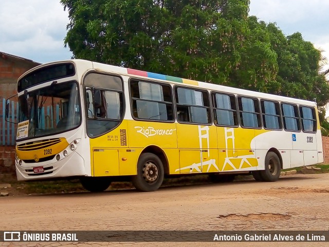 Auto Viação Floresta 2392 na cidade de Rio Branco, Acre, Brasil, por Antonio Gabriel Alves de Lima. ID da foto: 9015911.