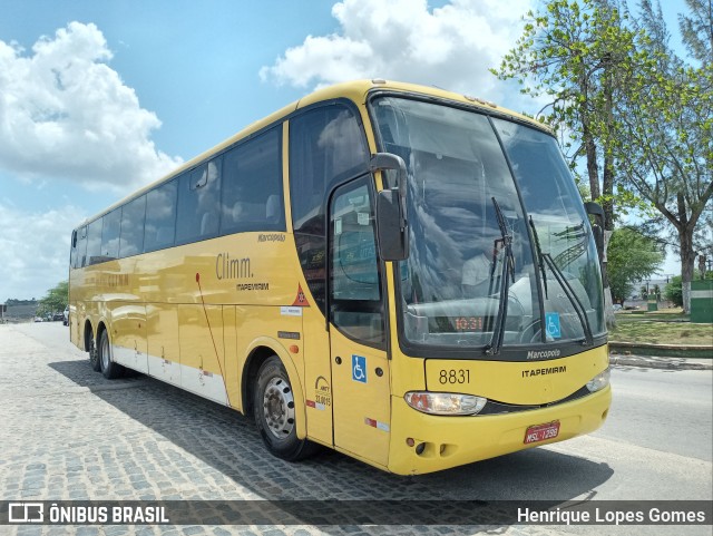 Viação Itapemirim 8831 na cidade de Nazaré da Mata, Pernambuco, Brasil, por Henrique Lopes Gomes. Número da foto: #9016924.