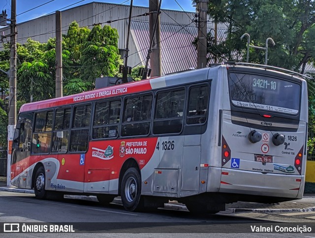 Himalaia Transportes > Ambiental Transportes Urbanos 4 1826 na cidade de São Paulo, São Paulo, Brasil, por Valnei Conceição. ID da foto: 9016109.