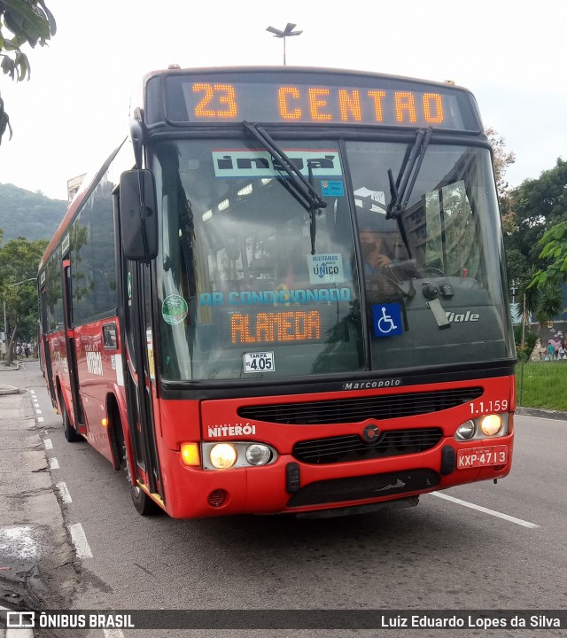 Auto Lotação Ingá 1.1.159 na cidade de Niterói, Rio de Janeiro, Brasil, por Luiz Eduardo Lopes da Silva. ID da foto: 9016120.