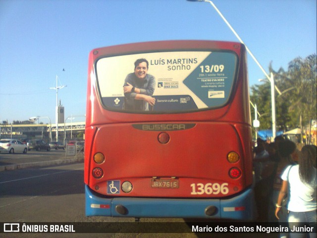 Concessionária Salvador Norte - CSN Transportes 13696 na cidade de Salvador, Bahia, Brasil, por Mario dos Santos Nogueira Junior. ID da foto: 9016947.