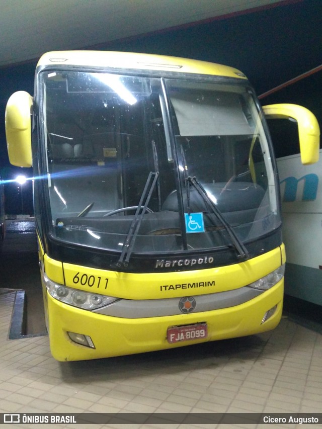 Viação Itapemirim 60011 na cidade de Uberaba, Minas Gerais, Brasil, por Cicero Augusto. Número da foto: #9014637.