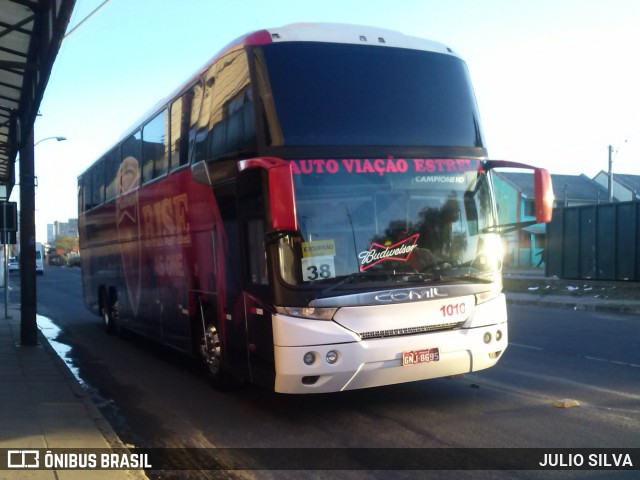 Auto Viação Estrela 1010 na cidade de Porto Alegre, Rio Grande do Sul, Brasil, por JULIO SILVA. Número da foto: #9017136.