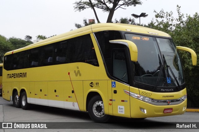 Viação Itapemirim 60657 na cidade de São Paulo, São Paulo, Brasil, por Rafael H.. Número da foto: #9016172.