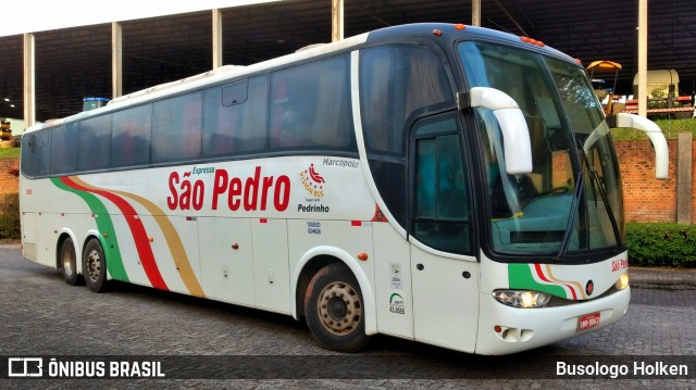 Expresso São Pedro 3050 na cidade de Santa Maria, Rio Grande do Sul, Brasil, por Busologo Holken. ID da foto: 9015912.