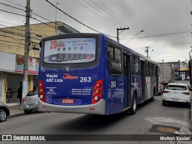 Auto Viação ABC 263 na cidade de Diadema, São Paulo, Brasil, por Welton Xavier. ID da foto: 9014952.