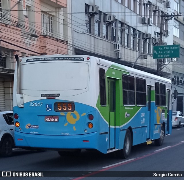 Viação Grande Vitória 23047 na cidade de Vitória, Espírito Santo, Brasil, por Sergio Corrêa. ID da foto: 9014796.