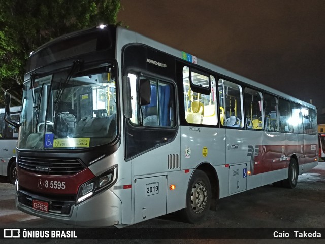 Auto Viação Transcap 8 5595 na cidade de São Paulo, São Paulo, Brasil, por Caio  Takeda. ID da foto: 9018782.