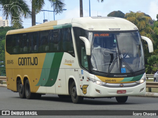 Empresa Gontijo de Transportes 18645 na cidade de Salvador, Bahia, Brasil, por Ícaro Chagas. ID da foto: 9018306.