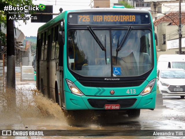 VSFL - Viação São Francisco 413 na cidade de Juiz de Fora, Minas Gerais, Brasil, por Alexandre Tilli. Número da foto: #9018252.