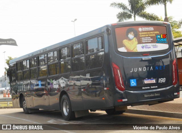 Jundiá Transportadora Turistica 1198 na cidade de São Roque, São Paulo, Brasil, por Vicente de Paulo Alves. ID da foto: 9017920.