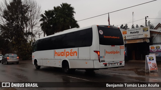 Buses Hualpén 303 na cidade de Padre Hurtado, Talagante, Metropolitana de Santiago, Chile, por Benjamín Tomás Lazo Acuña. Número da foto: #9019308.