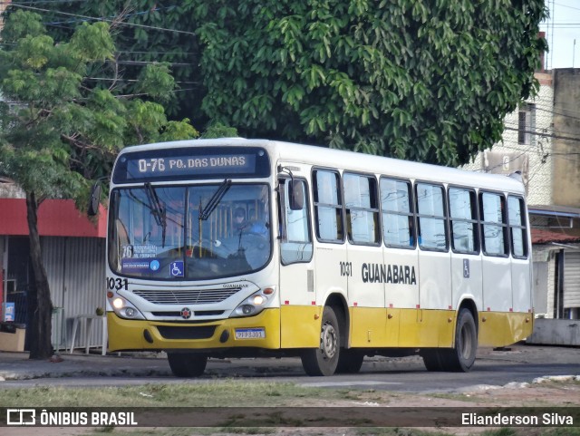 Transportes Guanabara 1031 na cidade de Natal, Rio Grande do Norte, Brasil, por Elianderson Silva. ID da foto: 9019242.