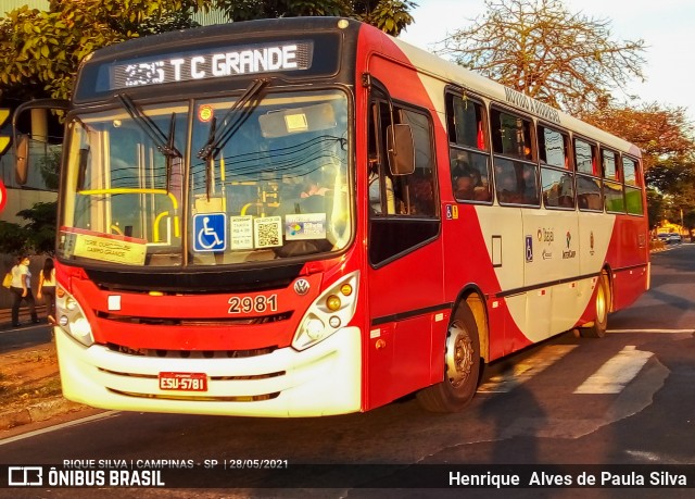 Itajaí Transportes Coletivos 2981 na cidade de Campinas, São Paulo, Brasil, por Henrique Alves de Paula Silva. Número da foto: #9018564.