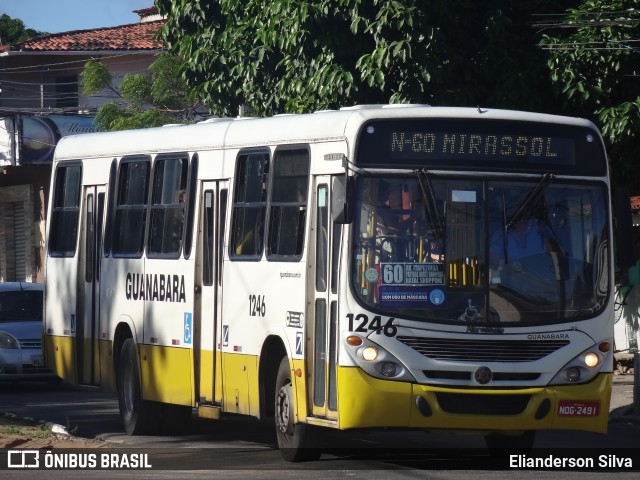 Transportes Guanabara 1246 na cidade de Natal, Rio Grande do Norte, Brasil, por Elianderson Silva. ID da foto: 9019211.