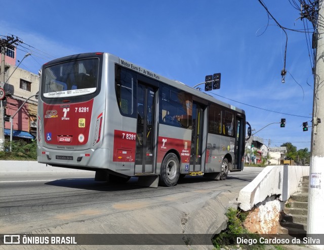 Transwolff Transportes e Turismo 7 8281 na cidade de São Paulo, São Paulo, Brasil, por Diego Cardoso da Silva. Número da foto: #9022714.
