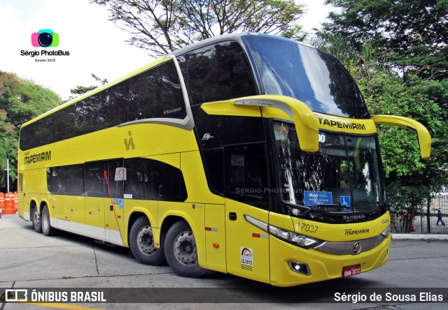 Viação Itapemirim 17037 na cidade de São Paulo, São Paulo, Brasil, por Sérgio de Sousa Elias. Número da foto: #9020188.